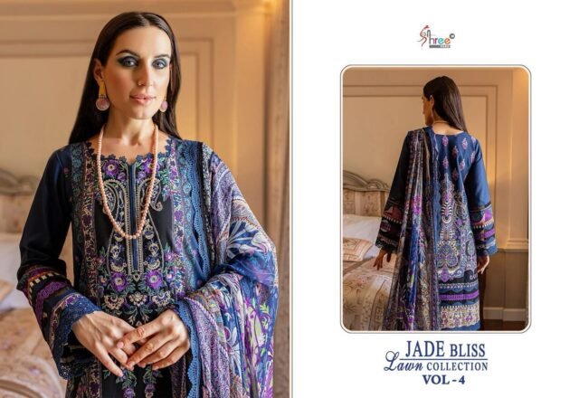 Wholesale Name Brand Clothes USA Jade Bliss Lawn Collection Vol 4