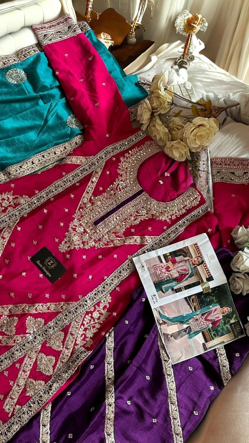 Wholesale Site For Clothes USA Ziaaz Designs 431 Semi Stitched