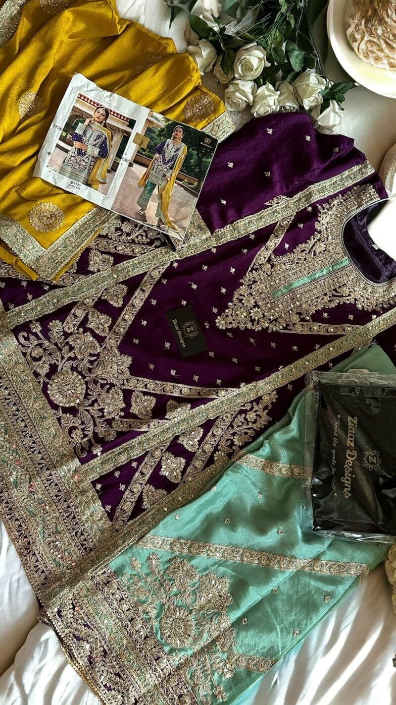 Wholesale Site For Clothes USA Ziaaz Designs 431 Semi Stitched
