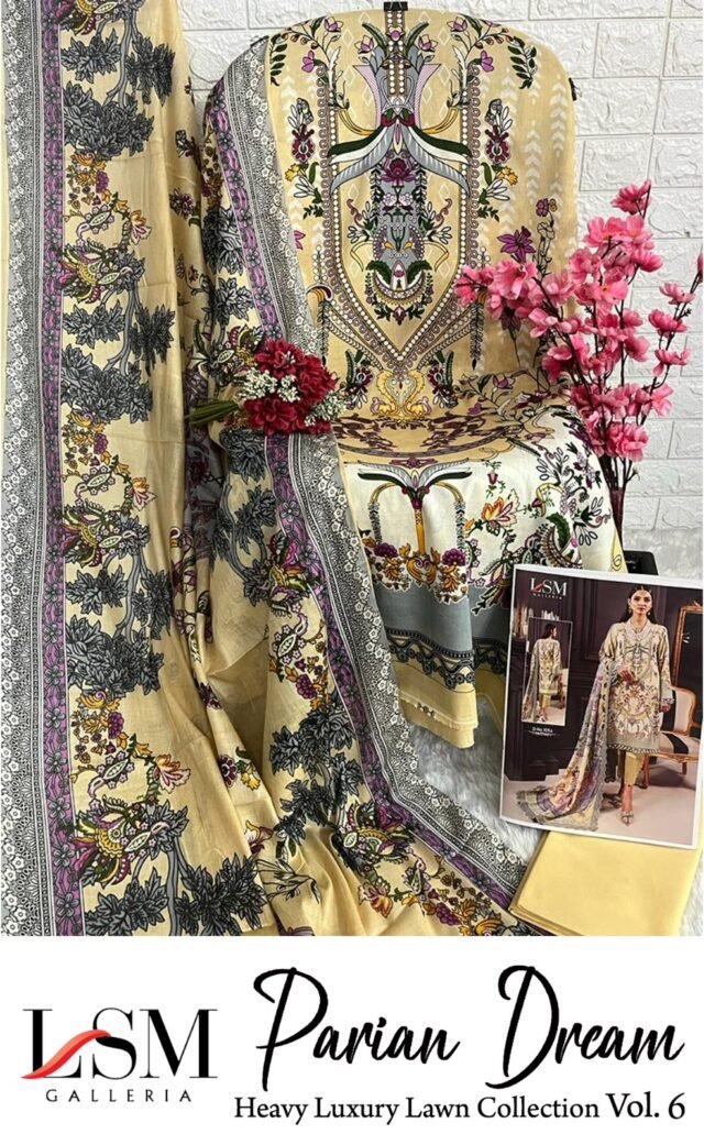 Wholesale Supplier Of Clothes USA LsmParian Dream Heavy Luxury Lawn Collection Vol6