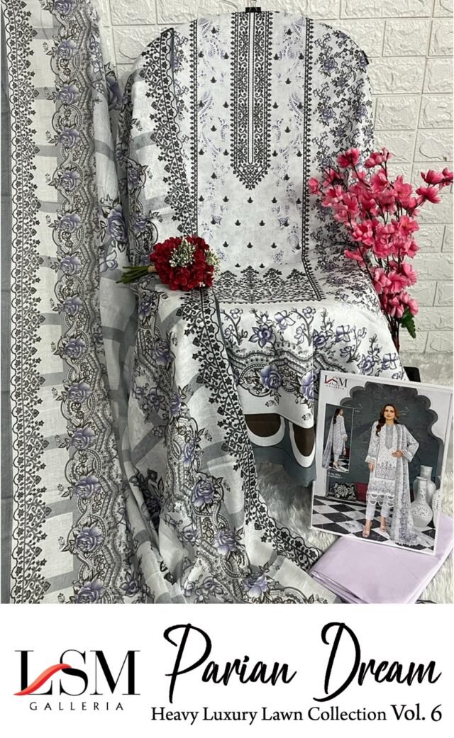 Wholesale Supplier Of Clothes USA LsmParian Dream Heavy Luxury Lawn Collection Vol6