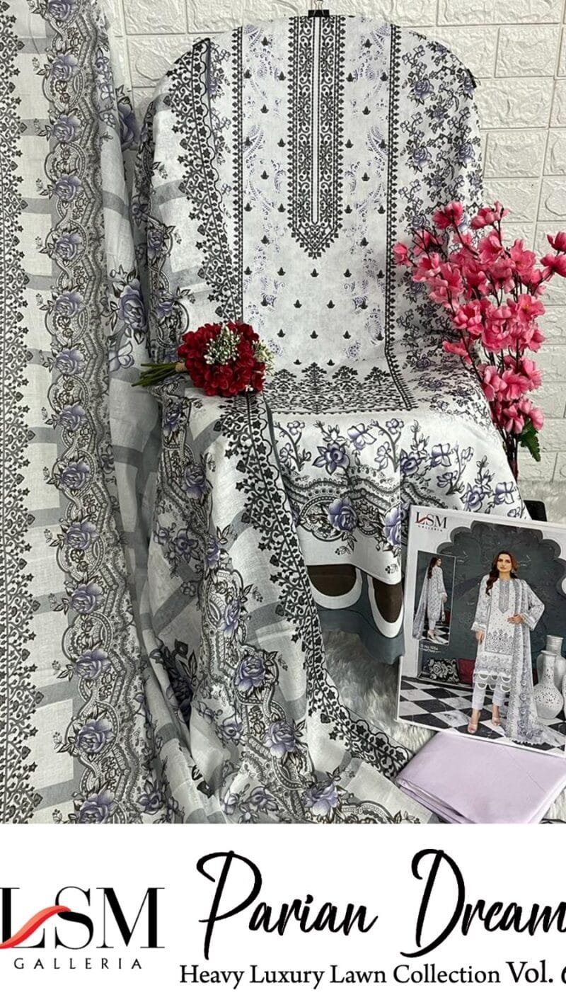 Wholesale Supplier Of Clothes USA LsmParian Dream Heavy Luxury Lawn Collection Vol6