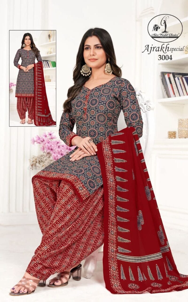 Womens Wholesale Boutique Clothes USA Ajrakh Special Vol 3 Miss World Choice