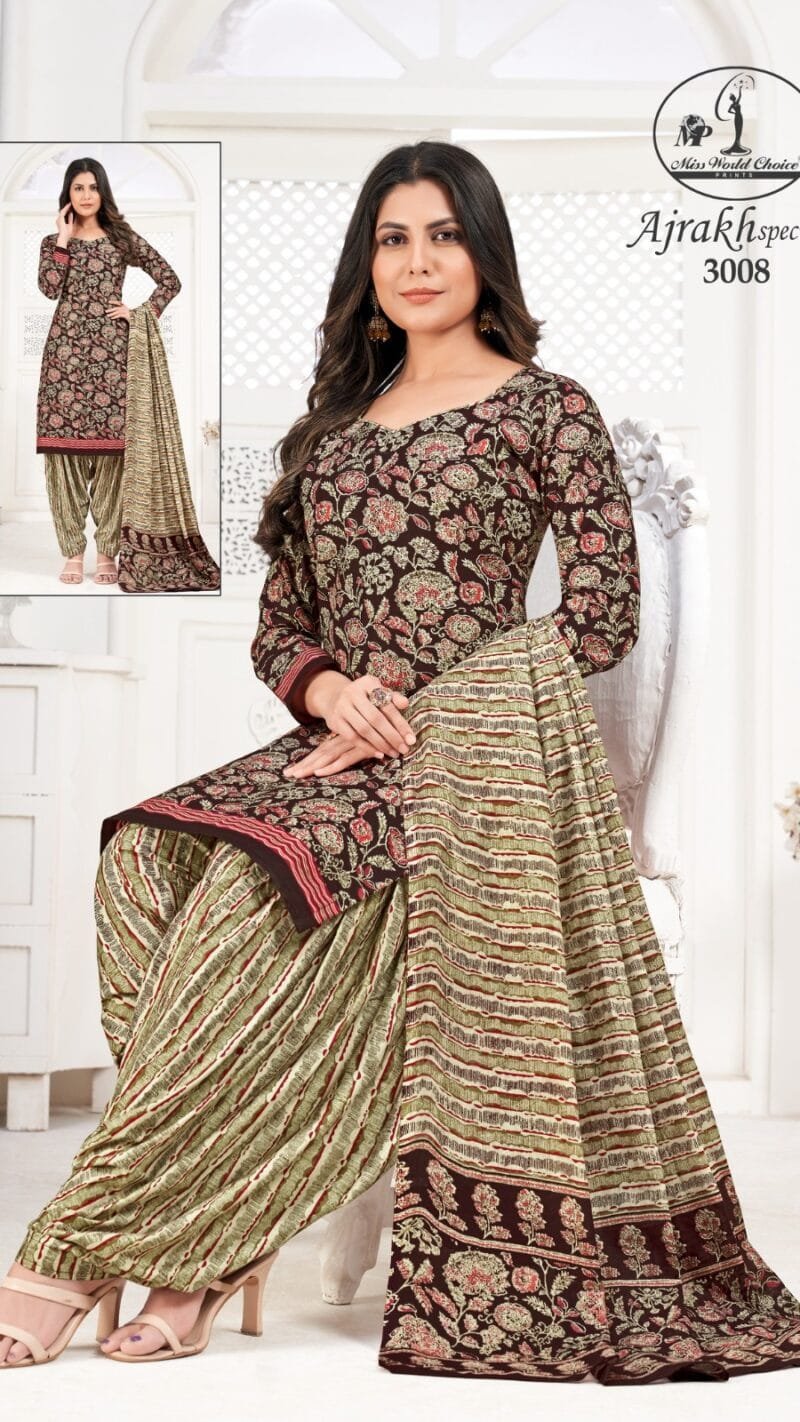 Womens Wholesale Boutique Clothes USA Ajrakh Special Vol 3 Miss World Choice