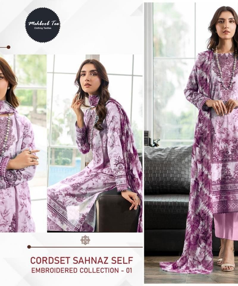 Chevron Luxury Lawn Collection MehbbobTex