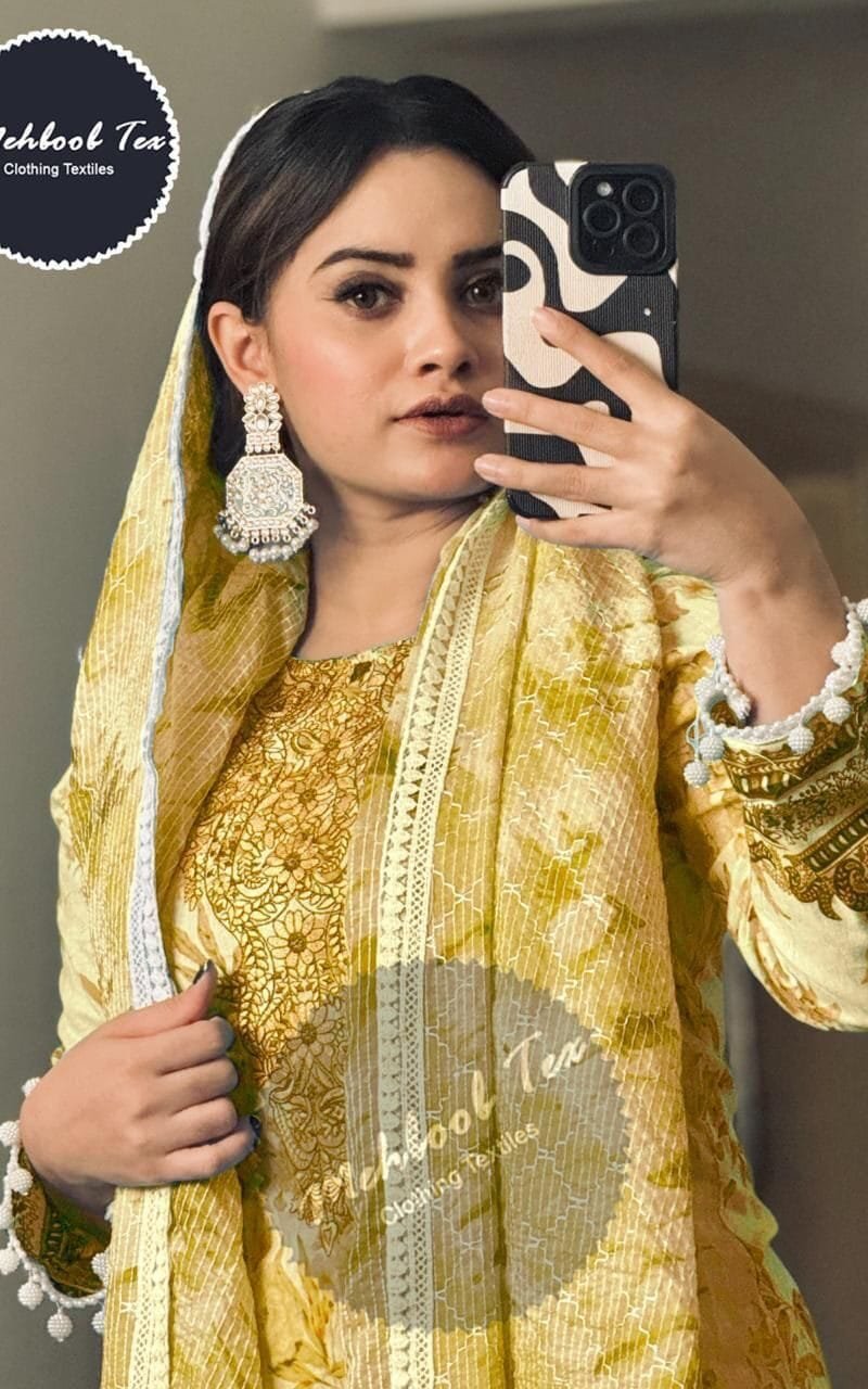 Chevron Luxury Lawn Collection MehbbobTex