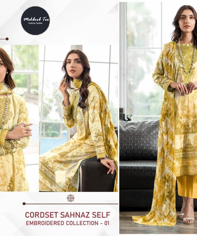 Chevron Luxury Lawn Collection MehbbobTex