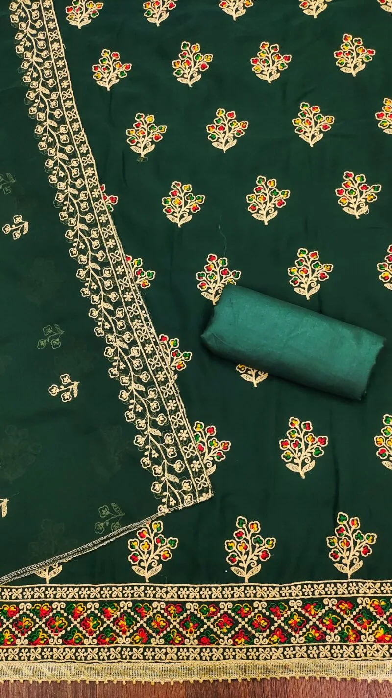 Georgette Heavy Work Suits In Wholesale