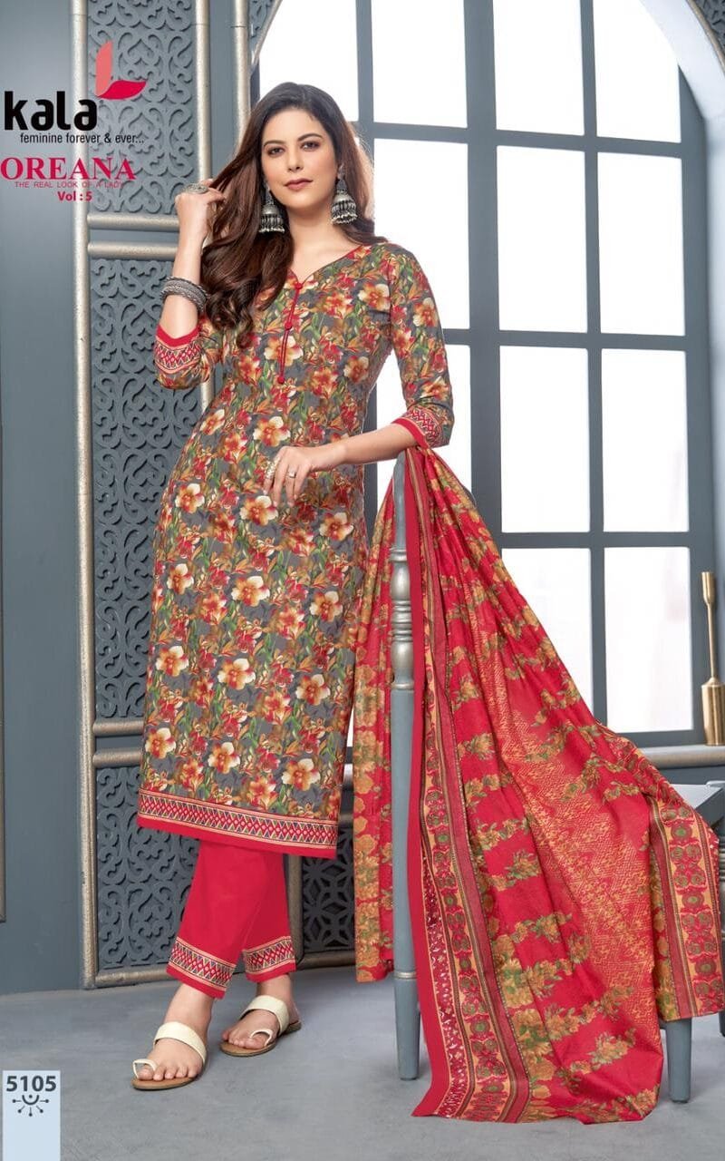 Kala Oreana Vol5 Kurti Pant With Dupatta