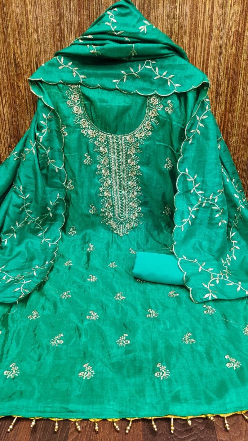 Vichitra Silk Multi Work Suits