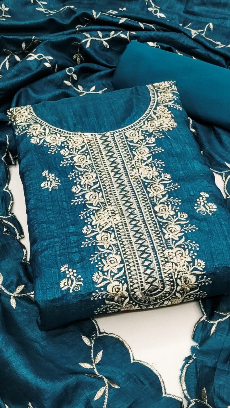 Vichitra Silk Multi Work Suits