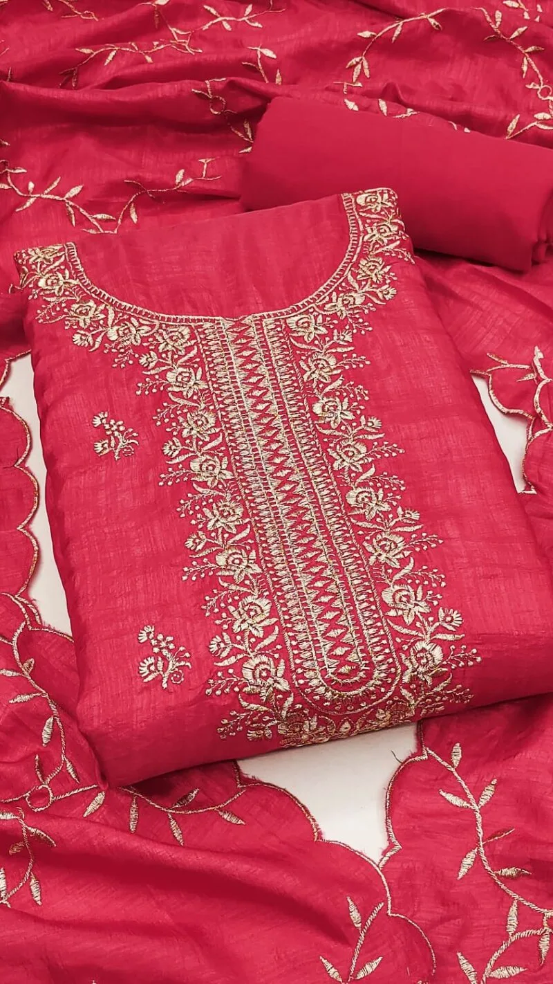 Vichitra Silk Multi Work Suits