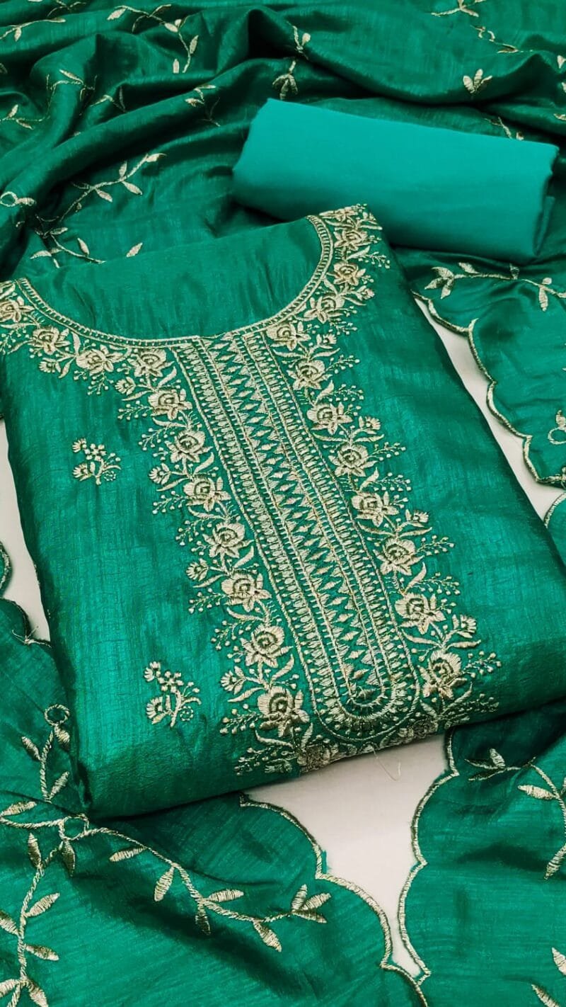 Vichitra Silk Multi Work Suits