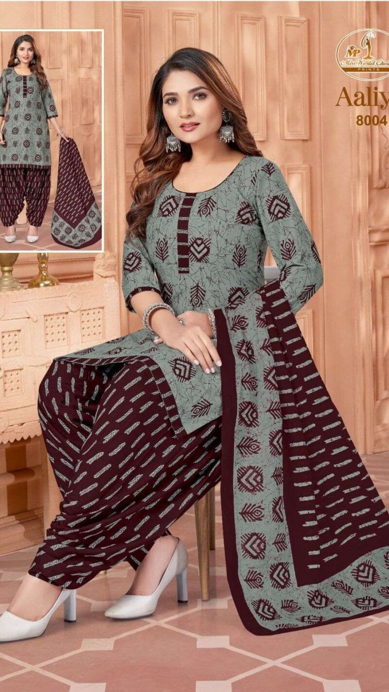 Miss World Aaliya Vol 8 Wholesale Cotton Dress Material