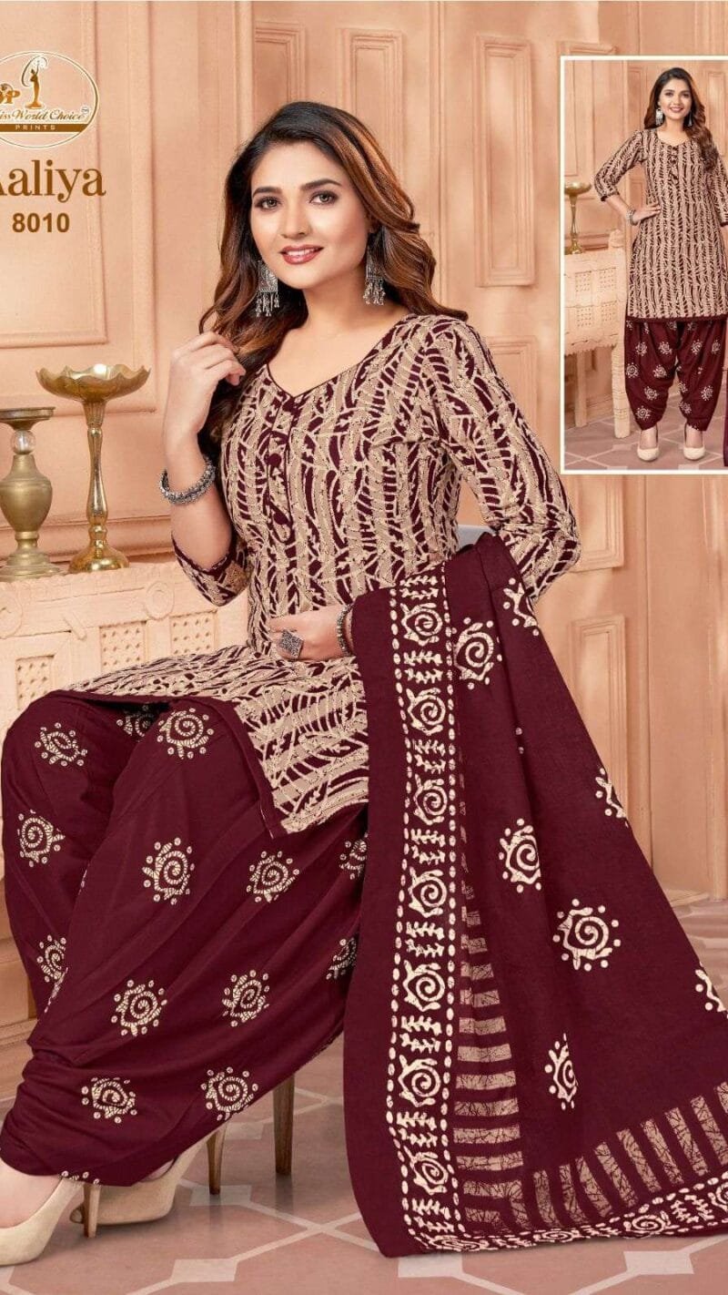 Miss World Aaliya Vol 8 Wholesale Cotton Dress Material
