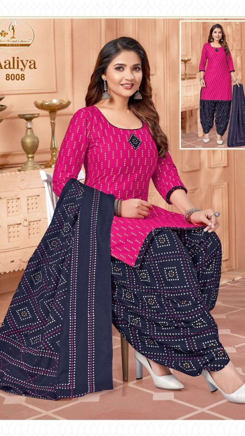Miss World Aaliya Vol 8 Wholesale Cotton Dress Material