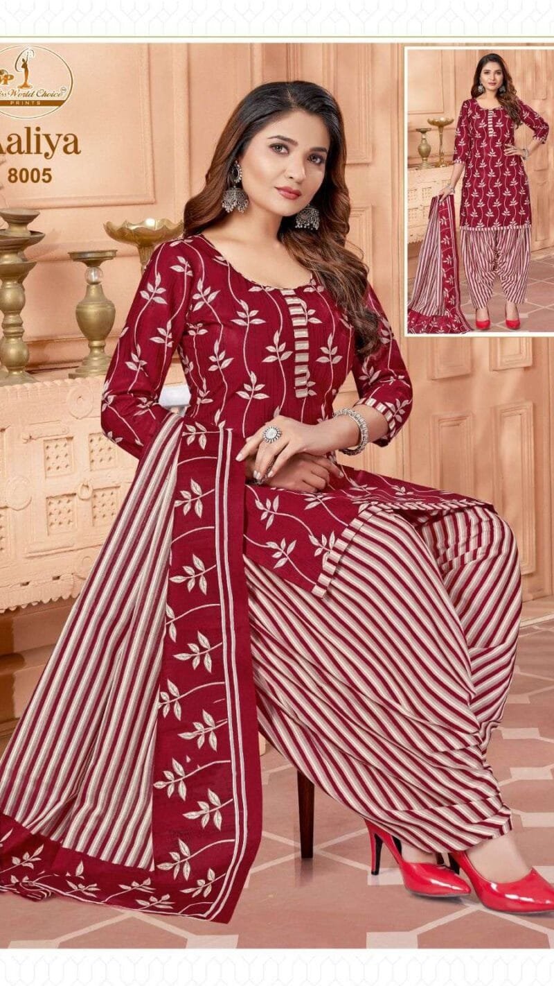 Miss World Aaliya Vol 8 Wholesale Cotton Dress Material