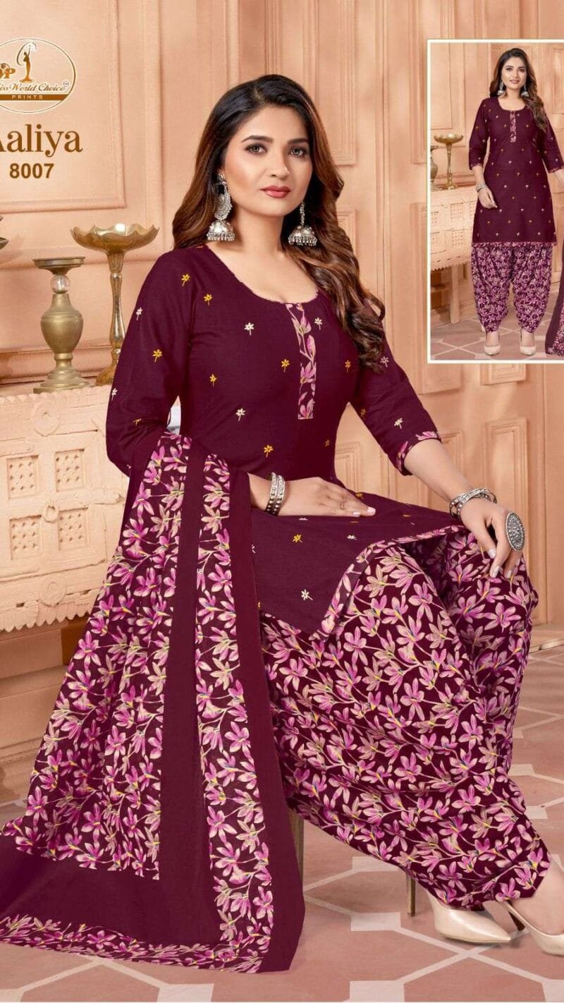 Miss World Aaliya Vol 8 Wholesale Cotton Dress Material
