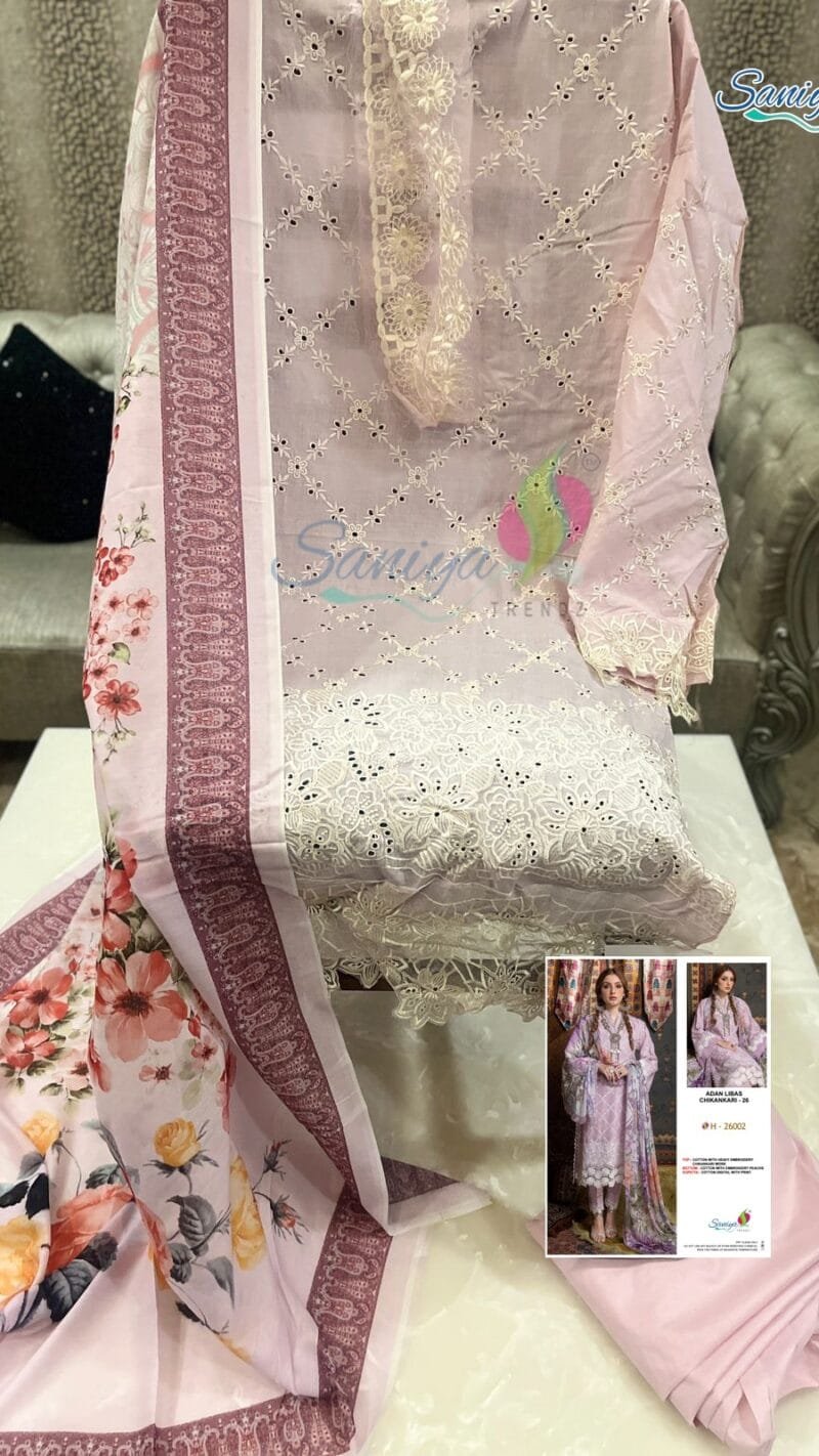 Adan’s Libas Chikankari Vol 26 Saniya Trendz