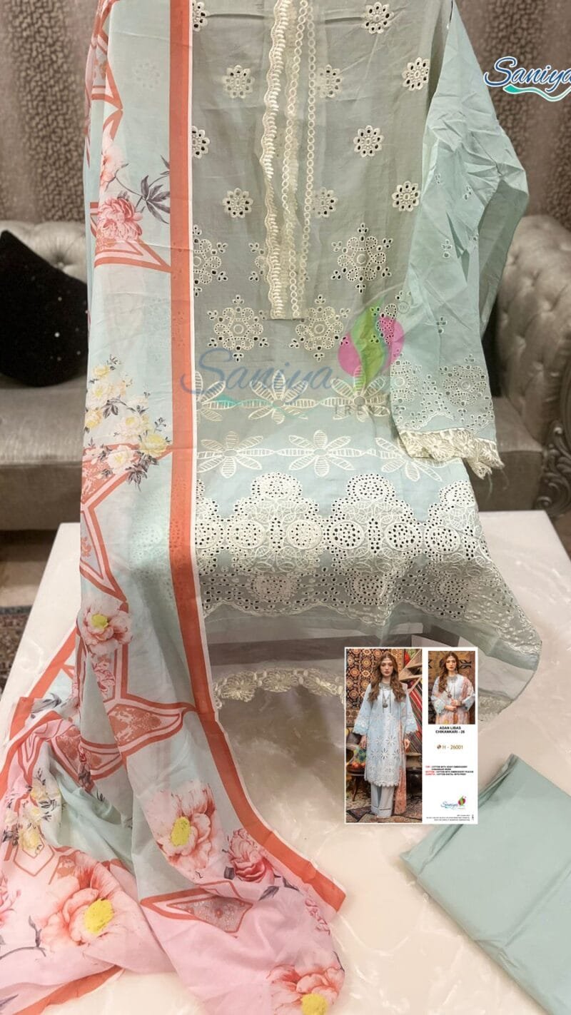 Adan’s Libas Chikankari Vol 26 Saniya Trendz