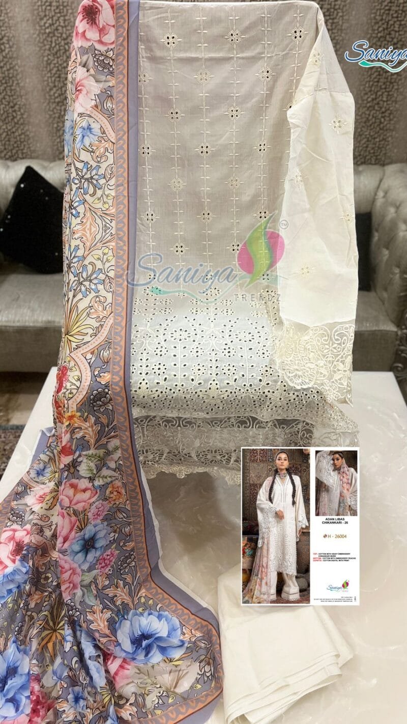 Adan’s Libas Chikankari Vol 26 Saniya Trendz