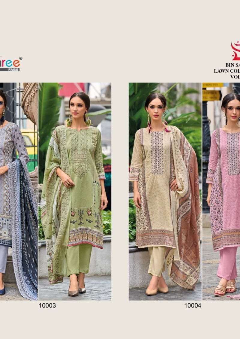 Bin Saeed Lawn Collection Vol 10 Shree Fab