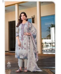 Bin Ubaid Self Embroidery Collection Vol 2 Al Karam Lawn