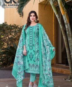Bin Ubaid Self Embroidery Collection Vol 2 Al Karam Lawn