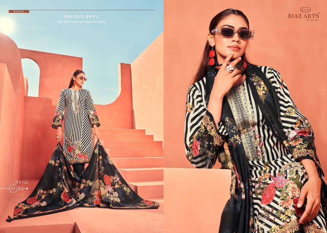 Dunki Ranchi Dhunki Riaz Arts Pakistani Suit Wholesale - Premium Quality Ethnic