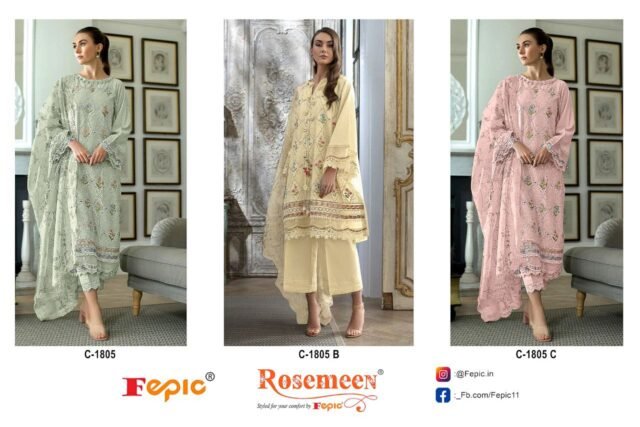 Fepic RosemeenC 1805 Pakistani Suits Wholesale
