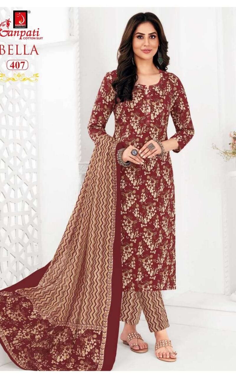 Ganpati Bella Vol 4 Pant Style Material