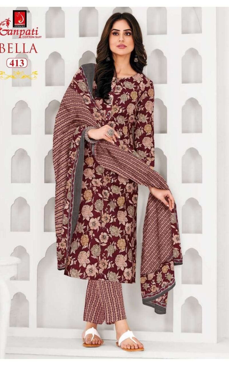 Ganpati Bella Vol 4 Pant Style Material