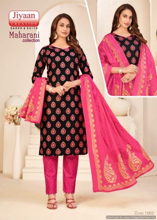 Jiyaan Maharani Wholesale Cotton Dress Material