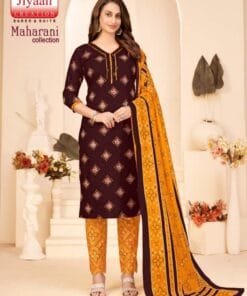 Jiyaan Maharani Wholesale Cotton Dress Material