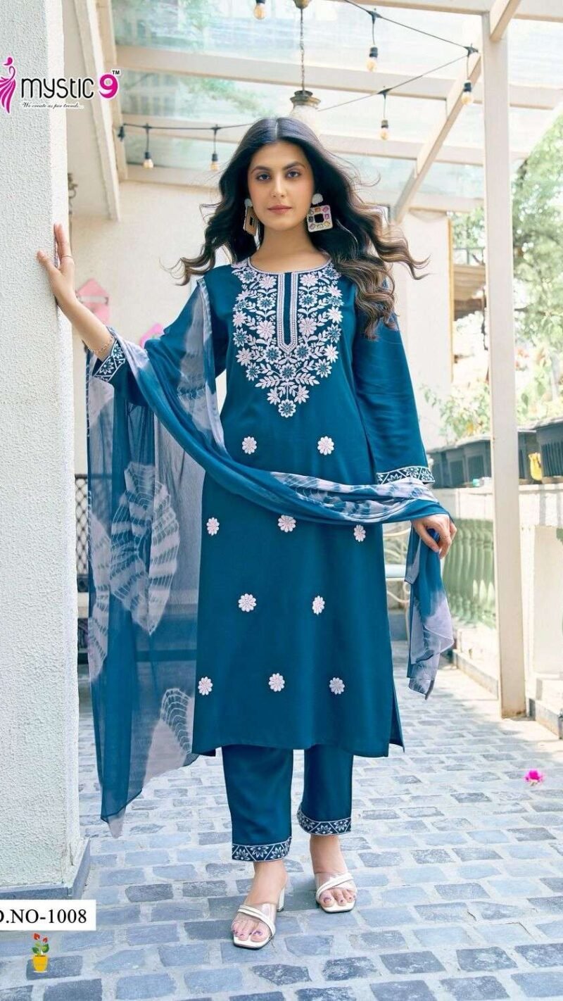 Lucknowi Style Embroidery Work Mystic Karachi Readymade Collection