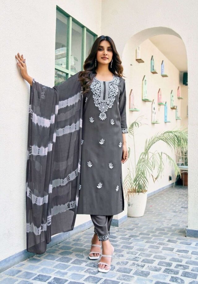 Lucknowi Style Embroidery Work Mystic Karachi Readymade Collection