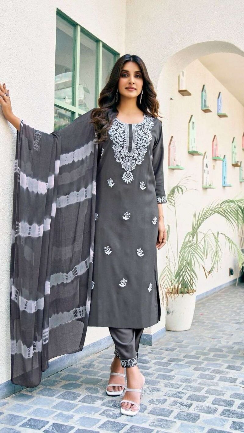 Lucknowi Style Embroidery Work Mystic Karachi Readymade Collection