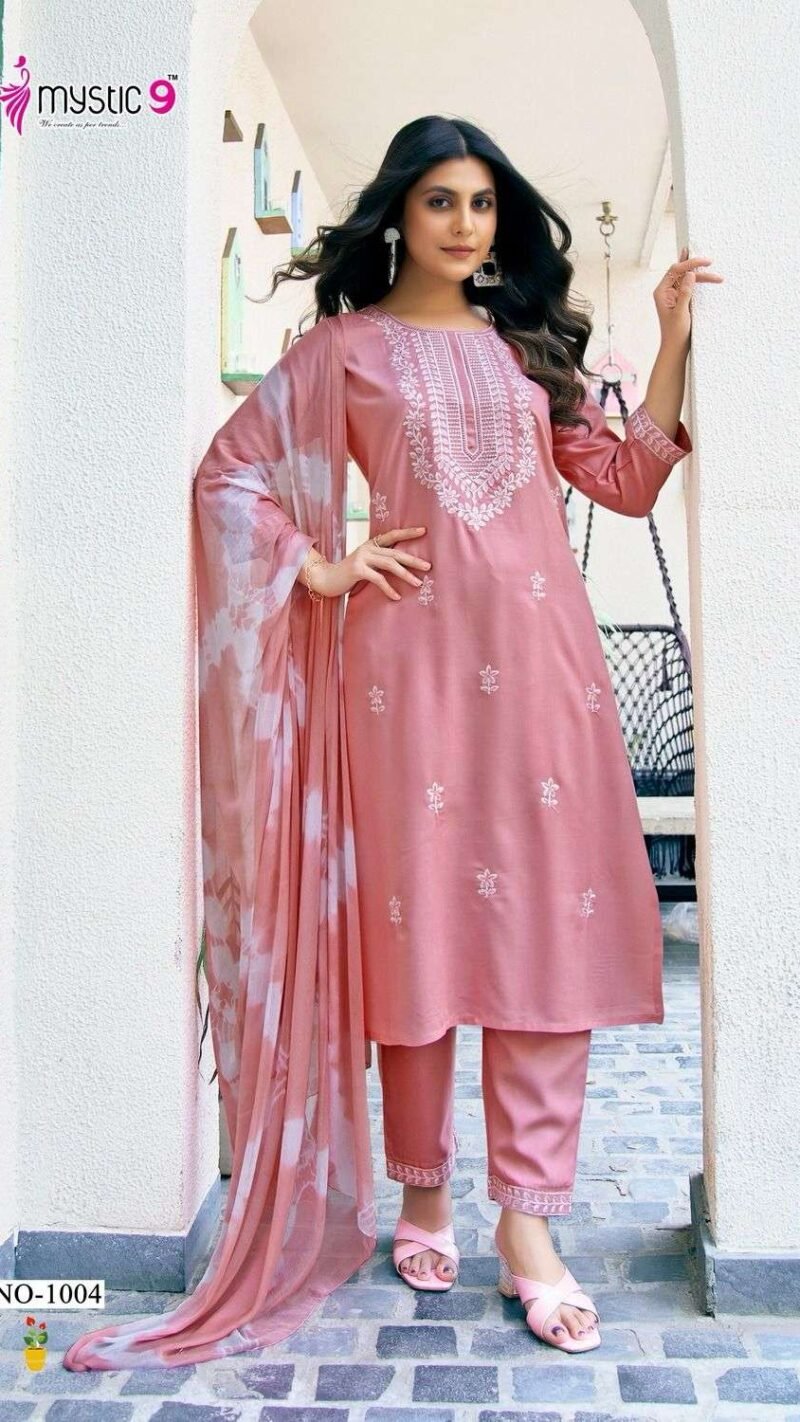 Lucknowi Style Embroidery Work Mystic Karachi Readymade Collection