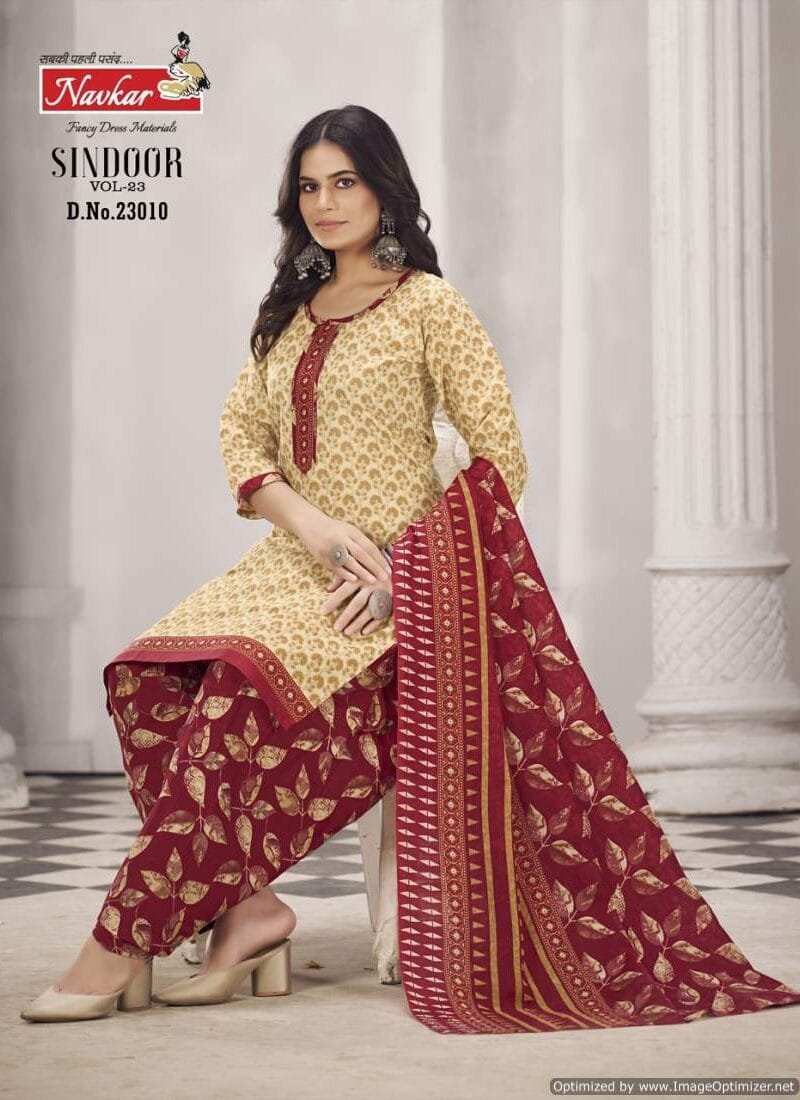 Navkar Sindoor Vol 23 Ready Made Patiyala With Linning