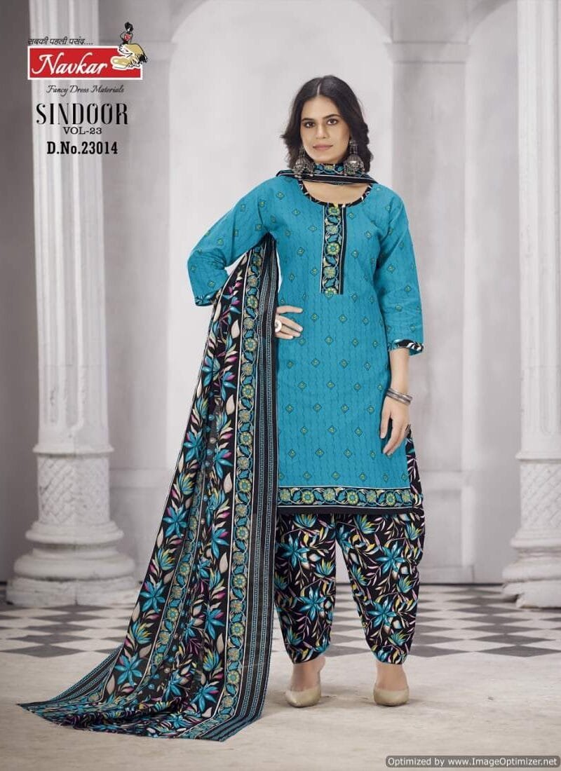 Navkar Sindoor Vol 23 Ready Made Patiyala With Linning