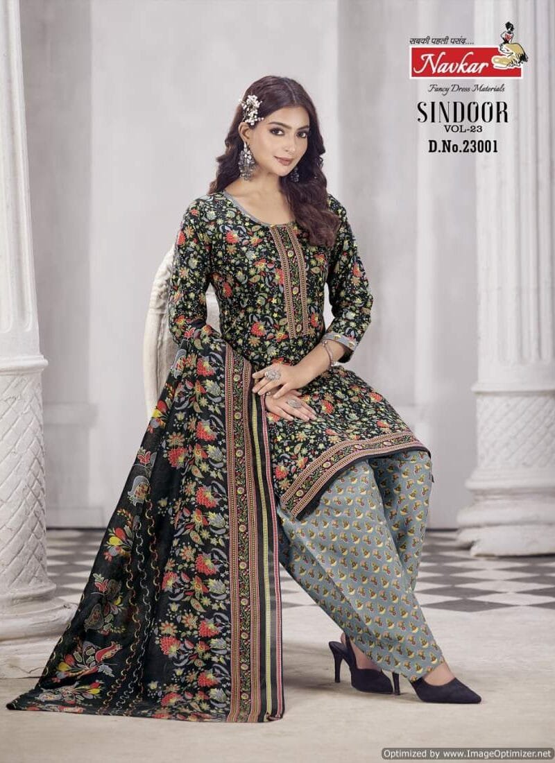 Navkar Sindoor Vol 23 Ready Made Patiyala With Linning