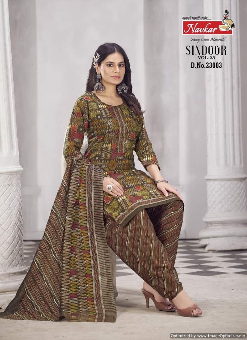 Navkar Sindoor Vol 23 Ready Made Patiyala With Linning