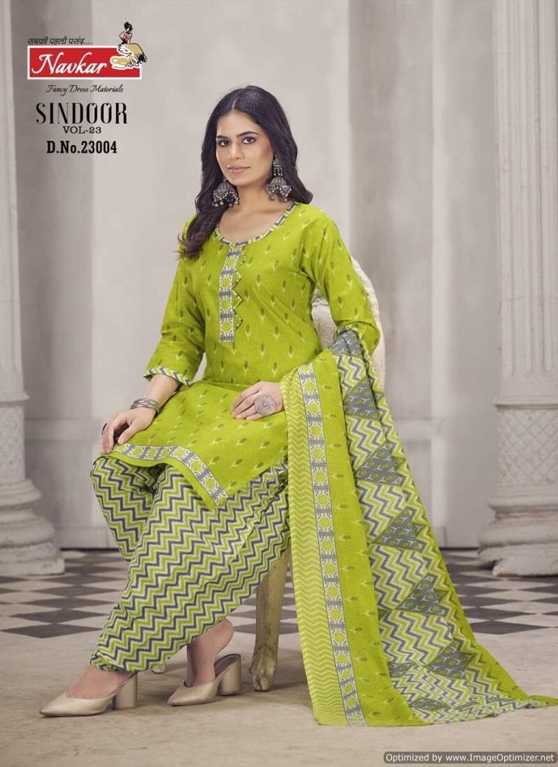Navkar Sindoor Vol 23 Ready Made Patiyala With Linning