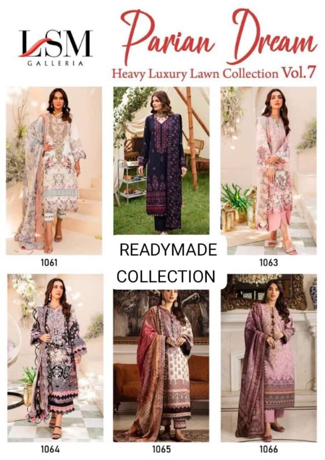 Parian Dream Heavy Luxury Lawn Collection Vol 7 Readymade Collection