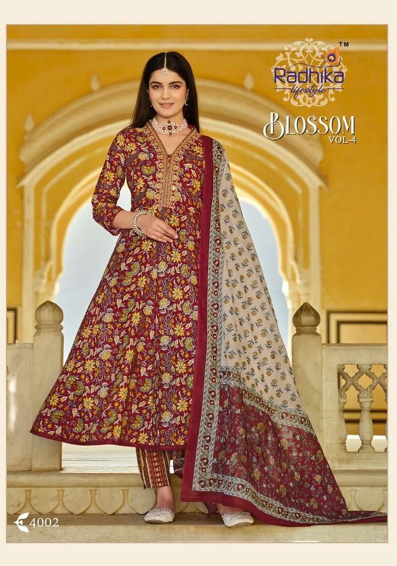 Radhika Lifestyle Blossom Vol 4 Top Bottom Duppata