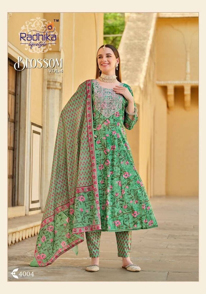 Radhika Lifestyle Blossom Vol 4 Top Bottom Duppata