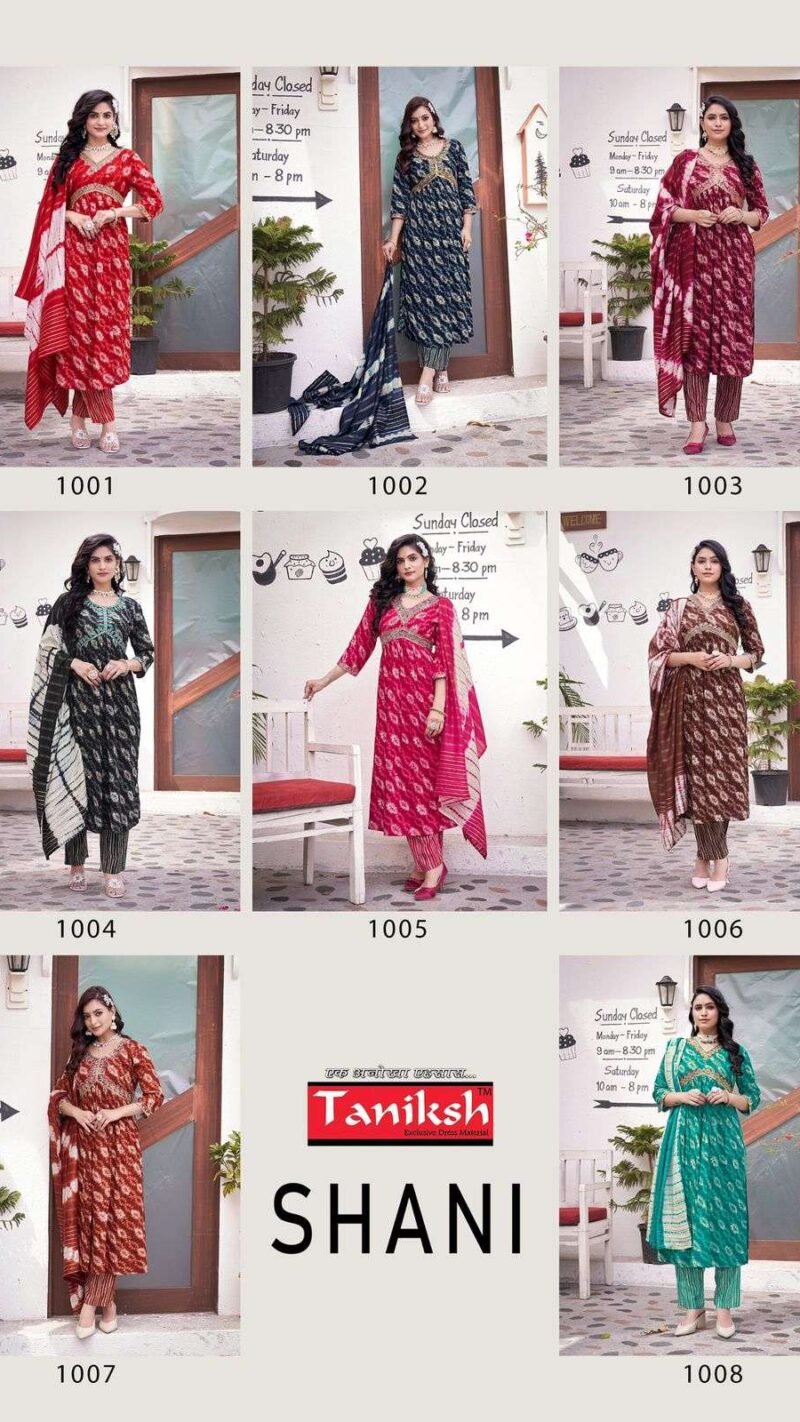 Readymade Shani Vol 1 Tanishk Alia Cut with Hand Work