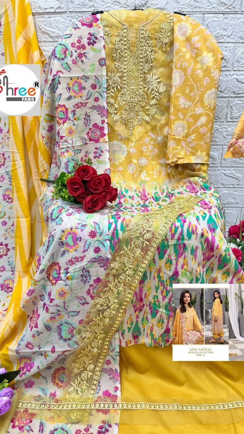 Sana Safinaz Muzlin Collection Vol 11 Shree Fab