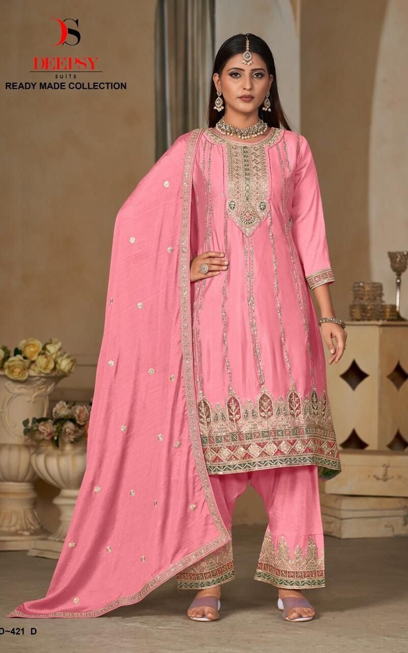 Ready To Wear Collection Deepsy Suits D-421 Abcd Colours