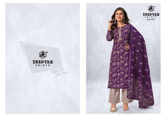 Deeptex Chief Guest Vol 34 Cotton Dress Material